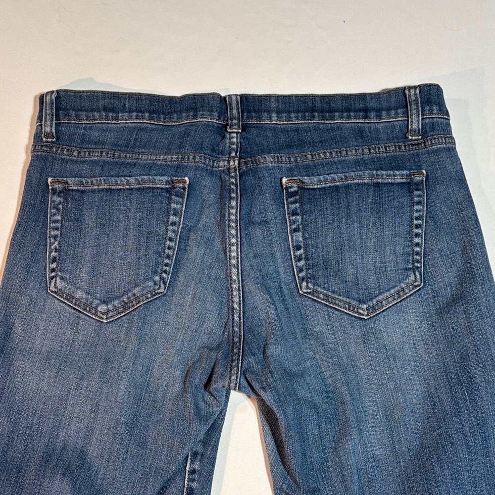 JCPenney Women's Slim Straight Leg Stretch Blue Jeans 32/14 - Picture 9 of 16